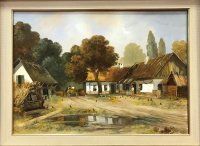 Balnchi János paraszt udvar 50x70